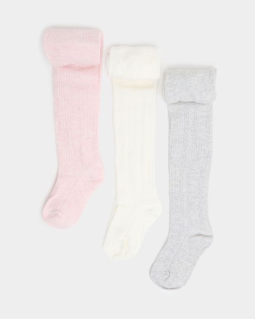 Design Tights - Pack Of 3 (Newborn-10 Years)