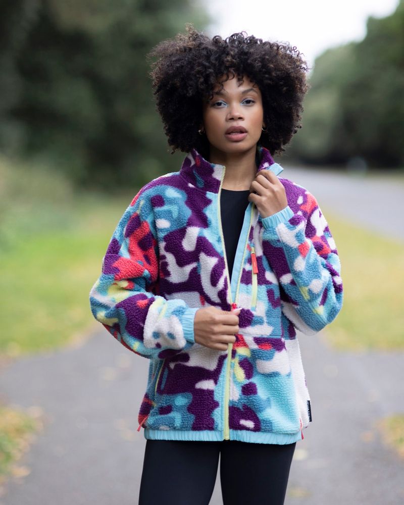 Helen Steele Printed Zip Through Fleece Dunnes Stores