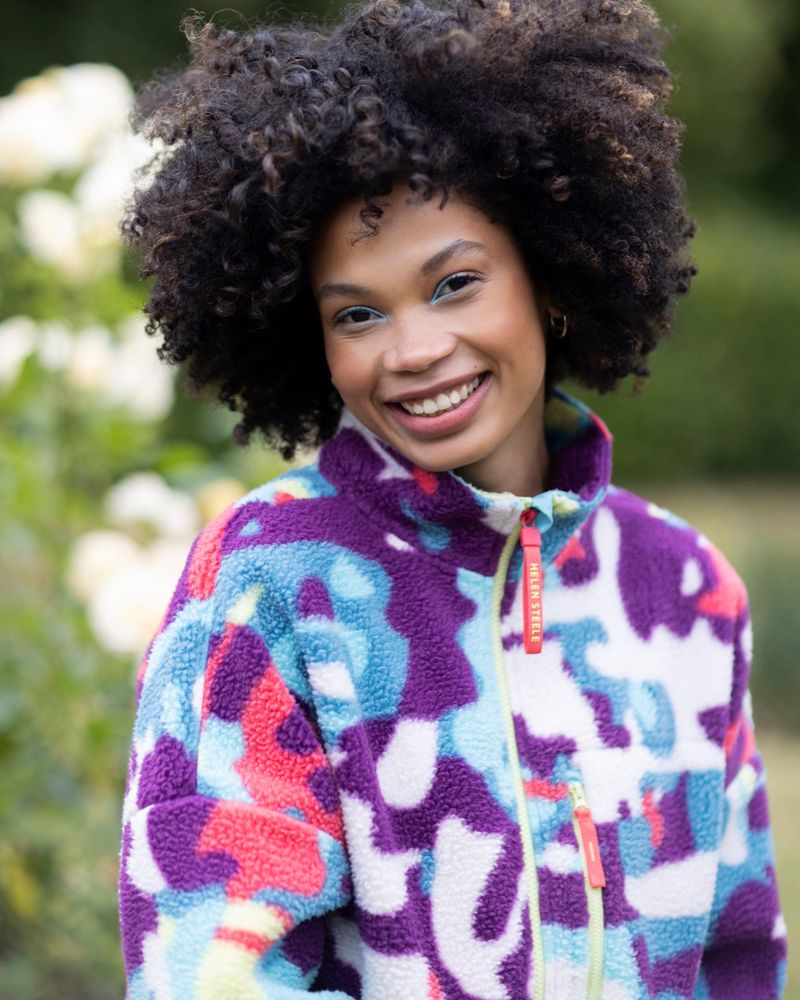 Helen Steele Printed Zip Through Fleece Dunnes Stores