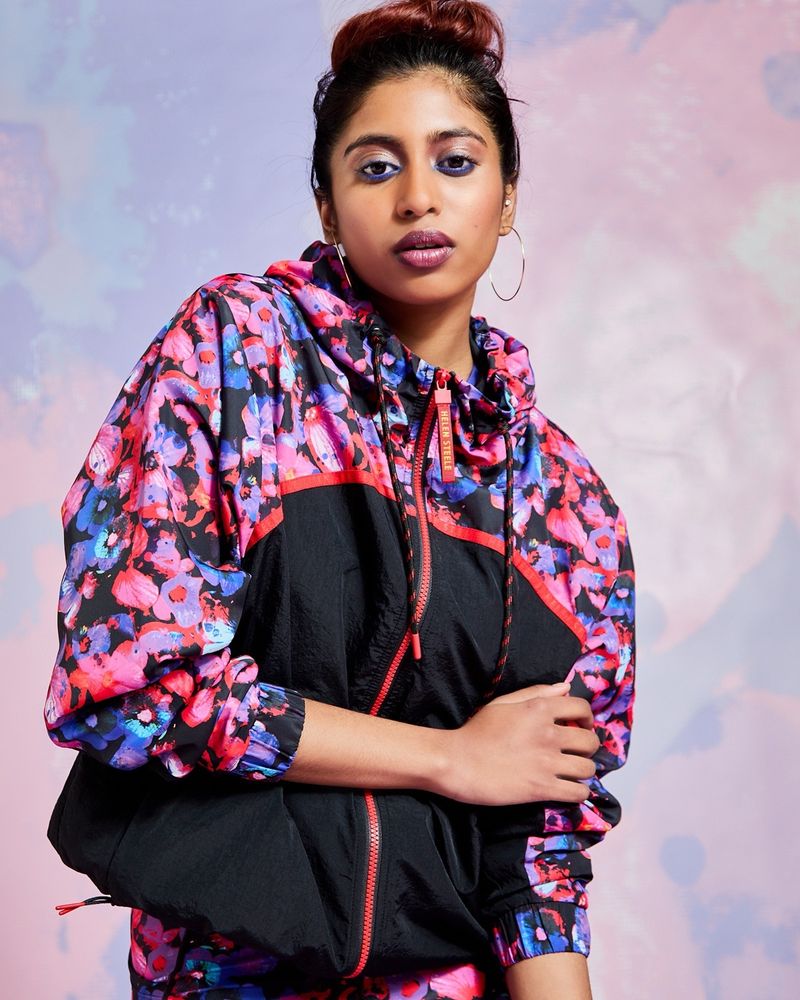 Windbreaker floral sales