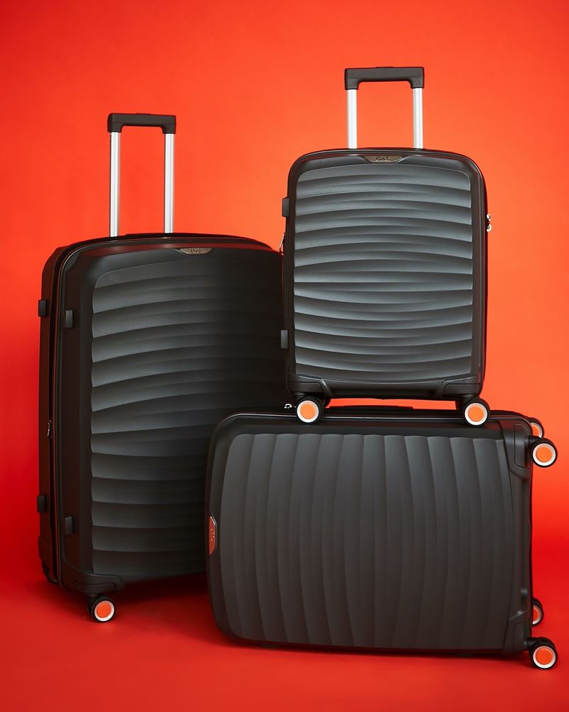 Rock Sunwave Wheel Hard Panel Suitcase Dunnes Stores