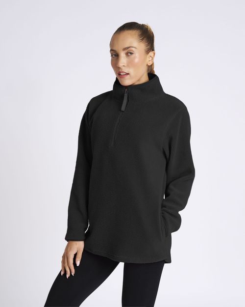 Powercut Ascend Quarter Zip Fleece Black