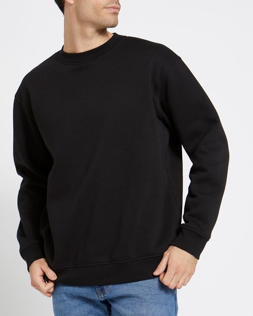 Relaxed Fit Crew Neck Sweatshirt