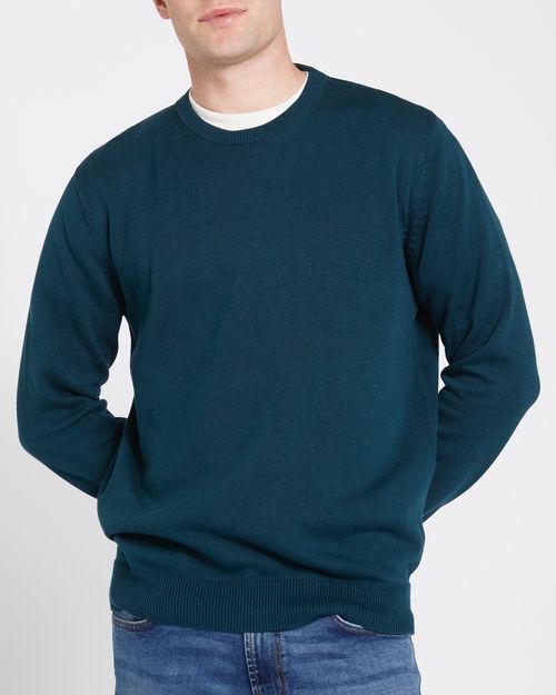 Regular Fit Cotton Crew Neck Jumper