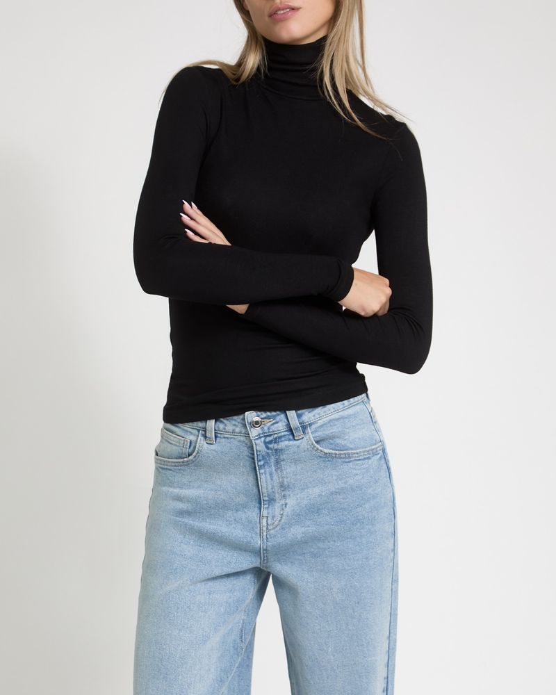 Long Sleeve Jersey Polo Neck Dunnes Stores