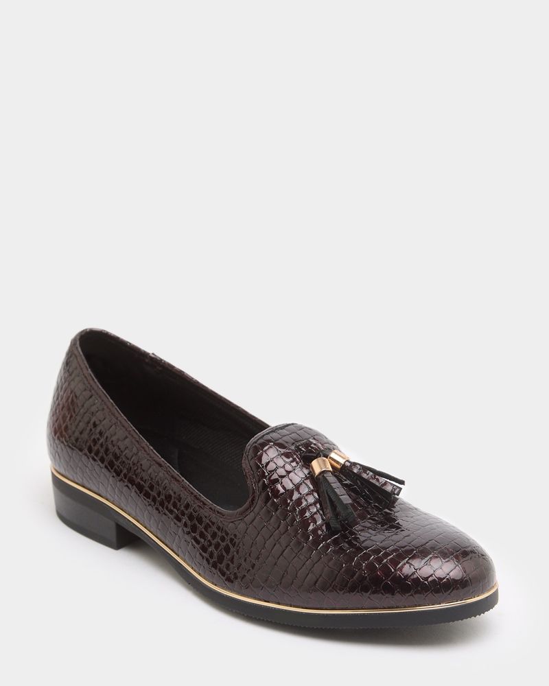 Patent Croc Tassel Loafer Dunnes Stores