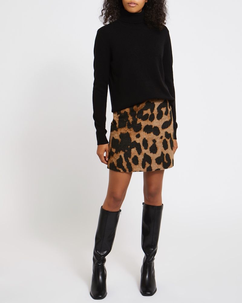 Leopard mini skirt qvc best sale