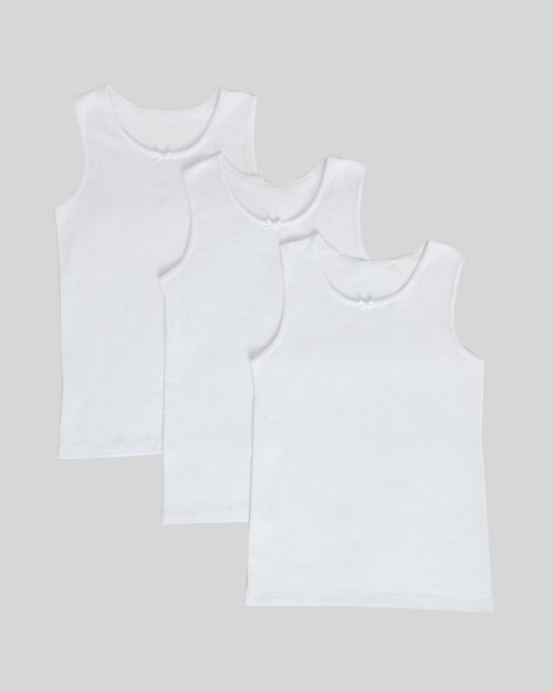 Girls Thermal Sleeveless Vests - Pack Of 3 (2-14 Years)
