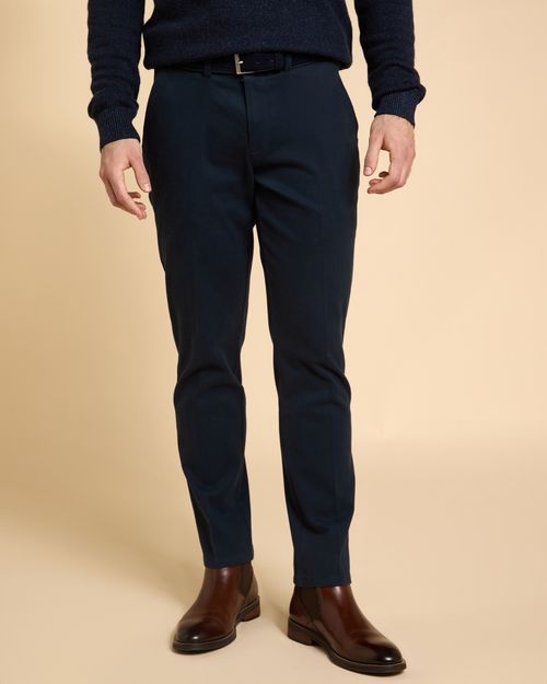 Paul Costelloe Living Men Navy Italian Fabric Trousers