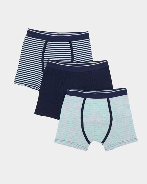 Boys Jersey Trunks - Pack Of 3 (2 - 10 Years)