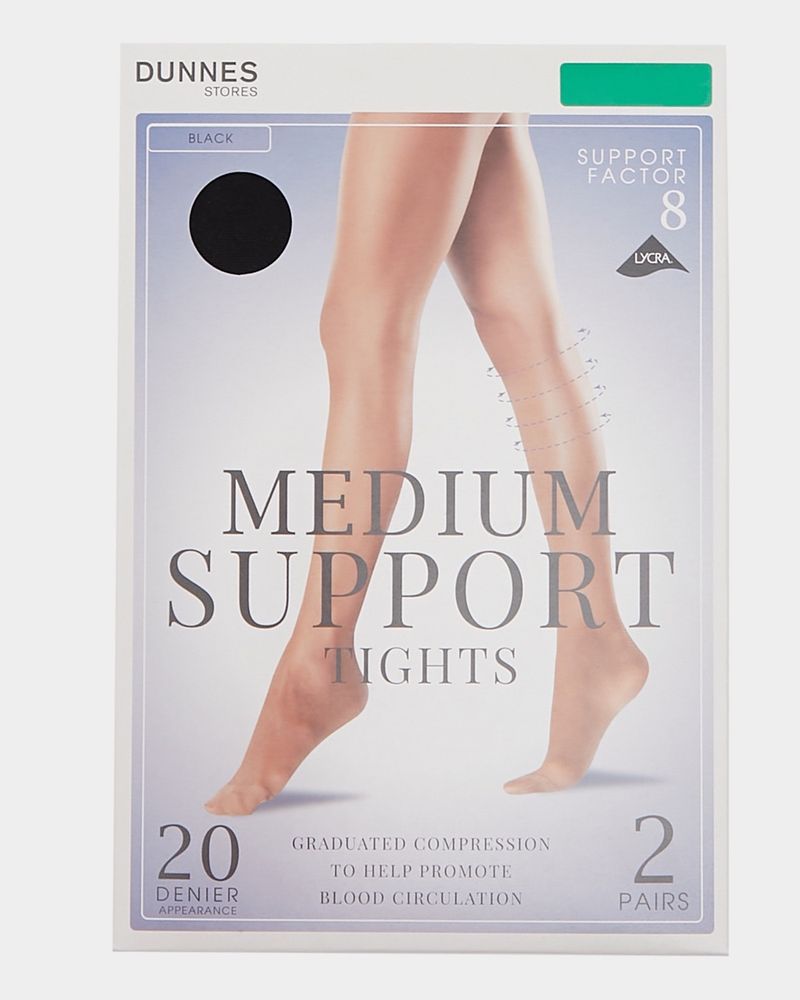 20 Denier Medium Support Tights Pack Of 2 Dunnes Stores