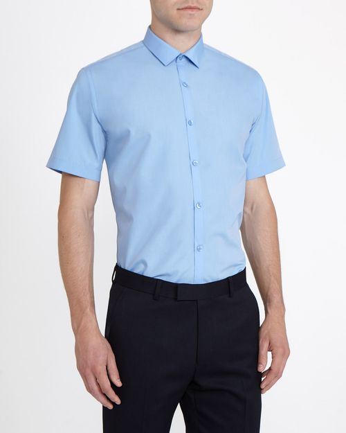 Slim Fit Ultimate Non-Iron Short-Sleeved Shirt - Pack Of 2
