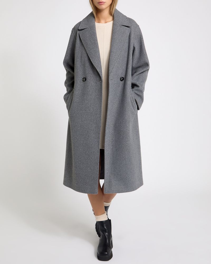 Belted Double Breasted Wrap Coat Dunnes Stores