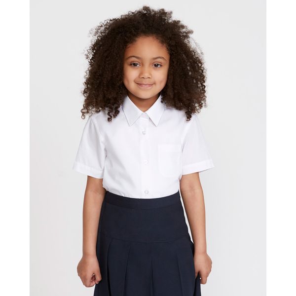 Easy Care Short-Sleeved Blouses - Pack Of 3 (4-16 Years)