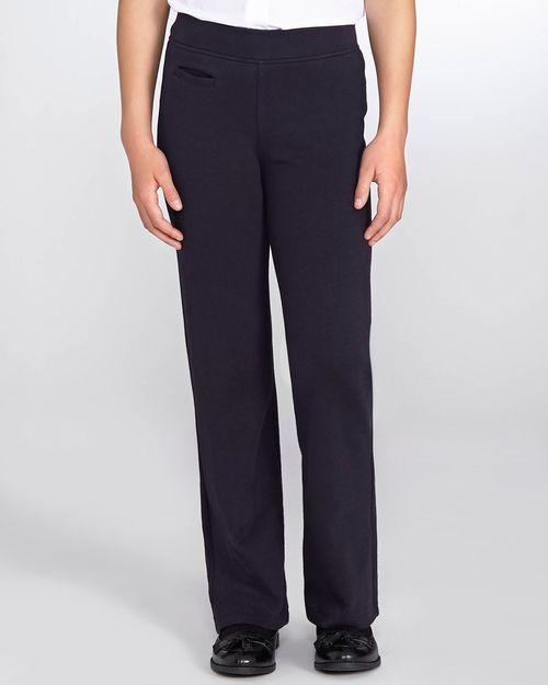 Girls Cotton Rich Knitted Trousers