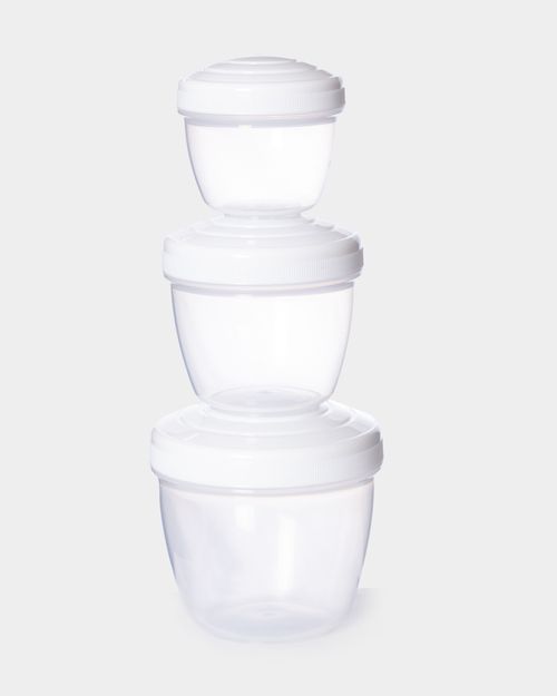 Food Storage Pots (Pack Of 3)
