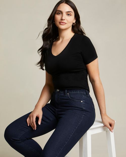 Stretch V-Neck T-Shirt
