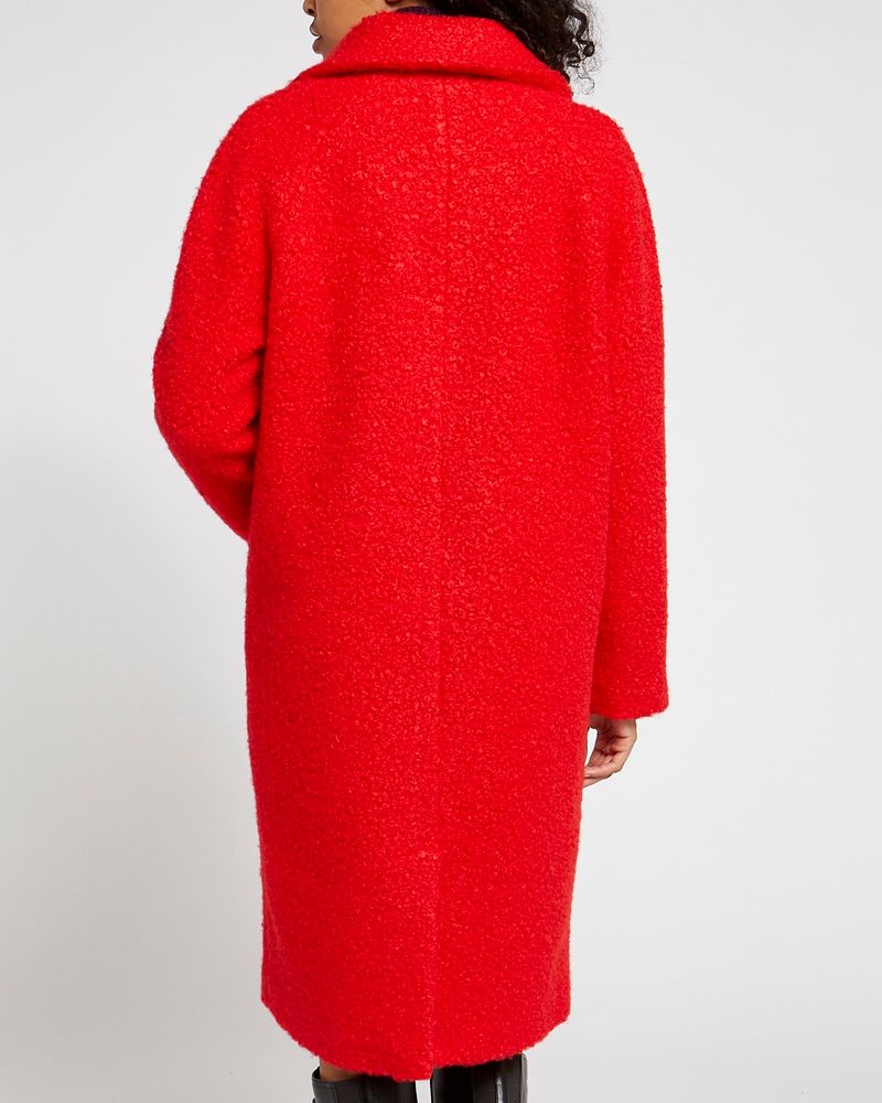 Red boucle coat store