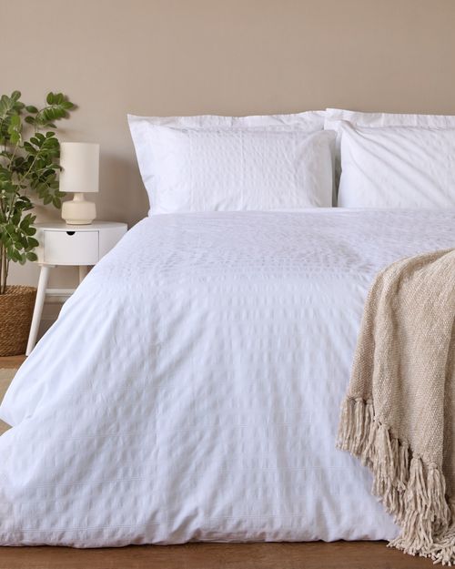 Waffle Stripe Duvet Set