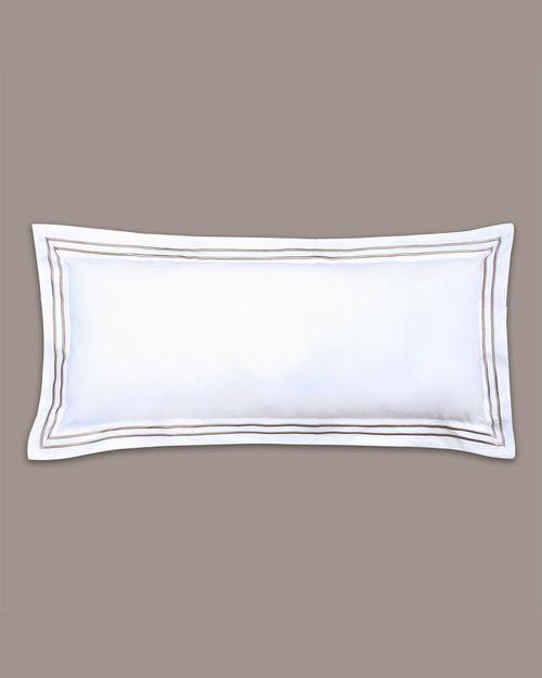 Francis Brennan the Collection Mink Double Stripe Bolster Cushion