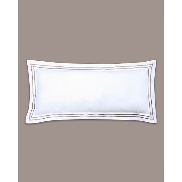 Francis Brennan the Collection Mink Double Stripe Bolster Cushion