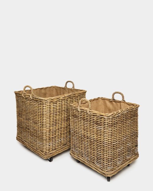 Wheeled Log Basket