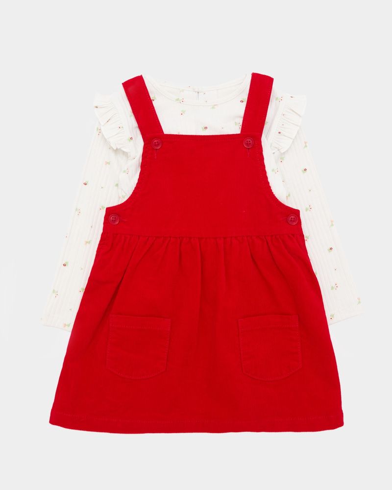 Christmas Cord Pinafore Newborn 5 Years Dunnes Stores