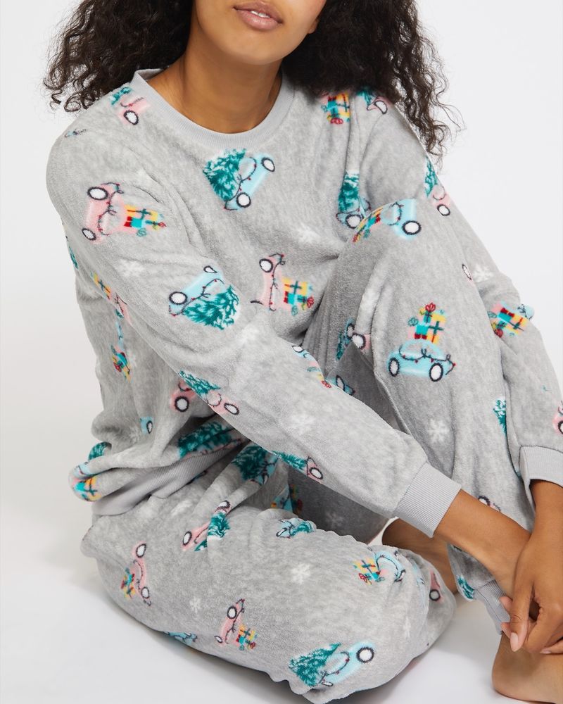 Fluffy Fleece Pyjamas Dunnes Stores