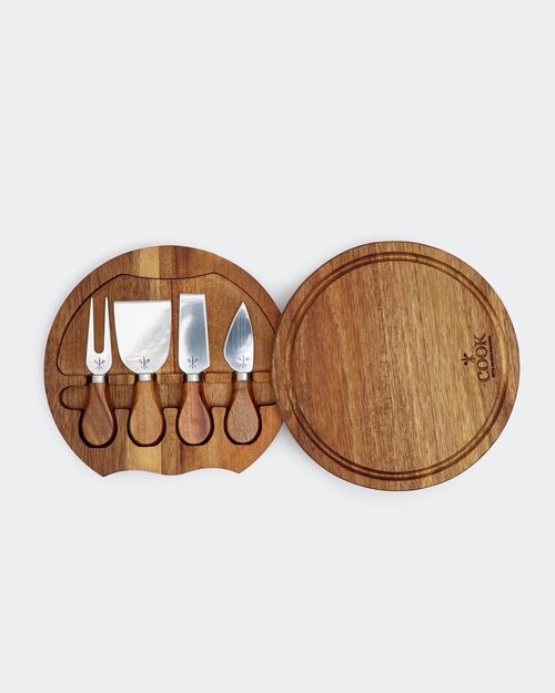 Neven Maguire Round Cheese Board Knife Set