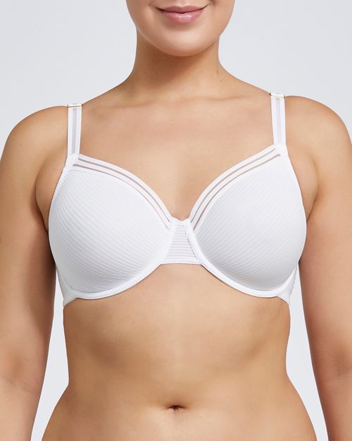 Smoothing Stripe Non-Padded Wired Bra