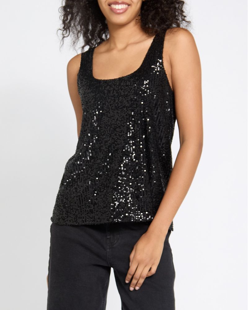 Sequin Cami Top Dunnes Stores