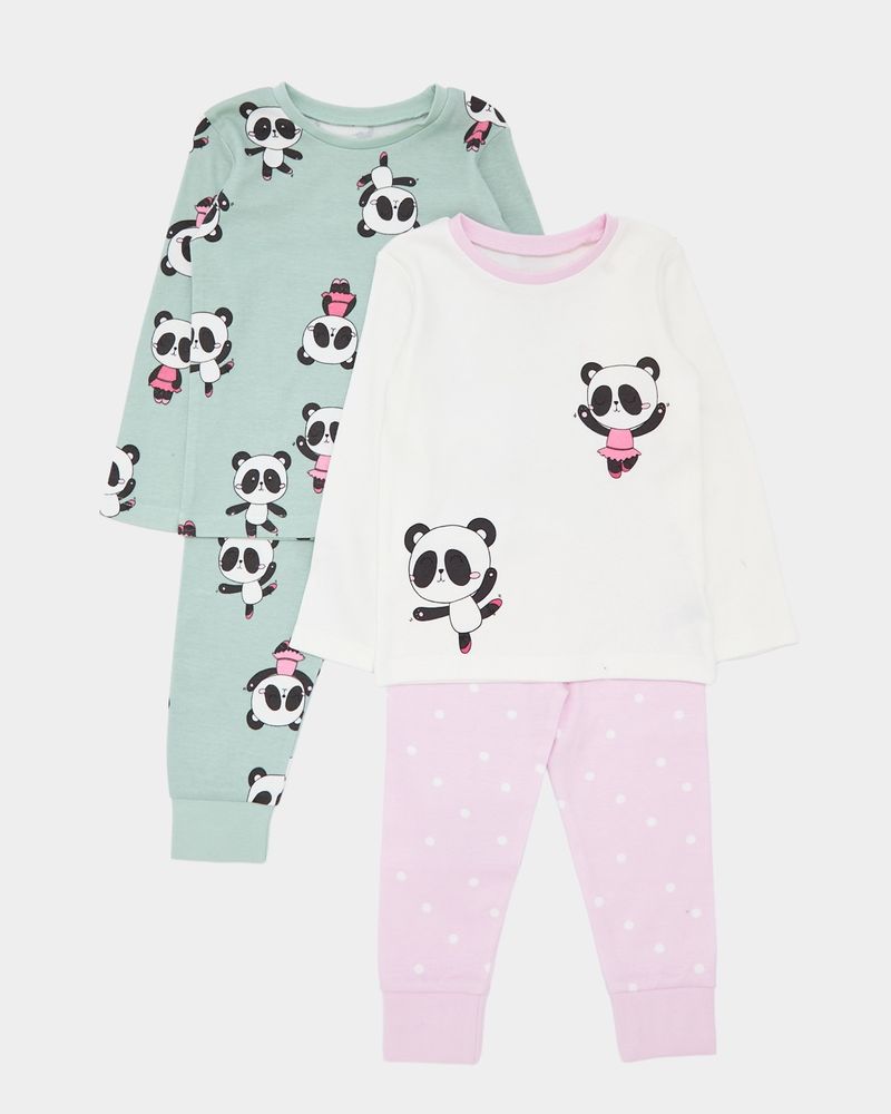 Baby Girls Pyjamas Pack Of 2 6 Months 4 Years Dunnes Stores