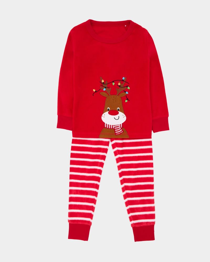 Christmas Reindeer Fleece Pyjamas 2 14 Years Dunnes Stores