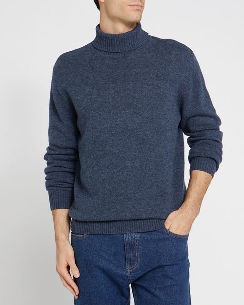 Lambswool Roll Neck Jumper