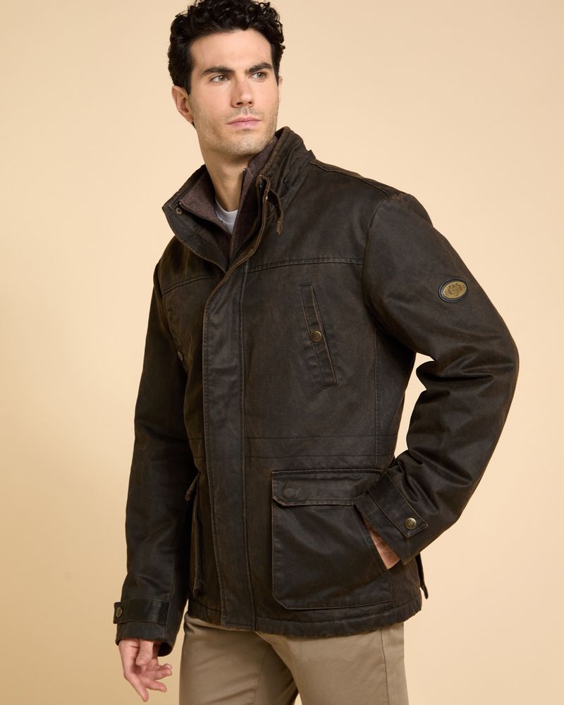 Paul Costelloe Living Men Waxed Hooded Jacket Dunnes Stores