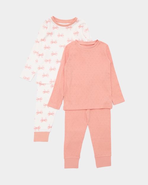 Baby Girls Pyjamas - Pack Of 2