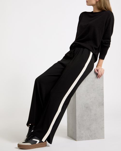 Side Stripe Wide Leg Joggers
