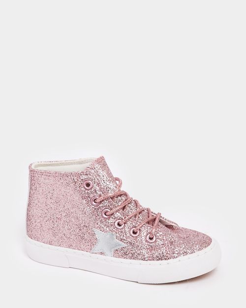 Star Glitter High Tops (Size 13-4)