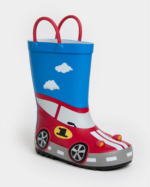 Boys 3D Wellies (Size 4 Infant-2)
