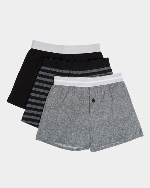 Boys Loose Fit Jersey Boxers - Pack Of 3