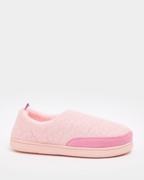 Quilted Floral Slipper (Size 8-5)