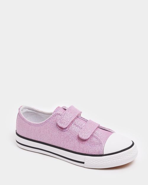Low Top Toecap Canvas Shoes (Size 8-5)