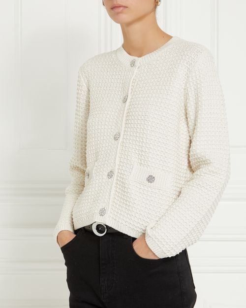 Gallery Stella Diamante Button Cardigan