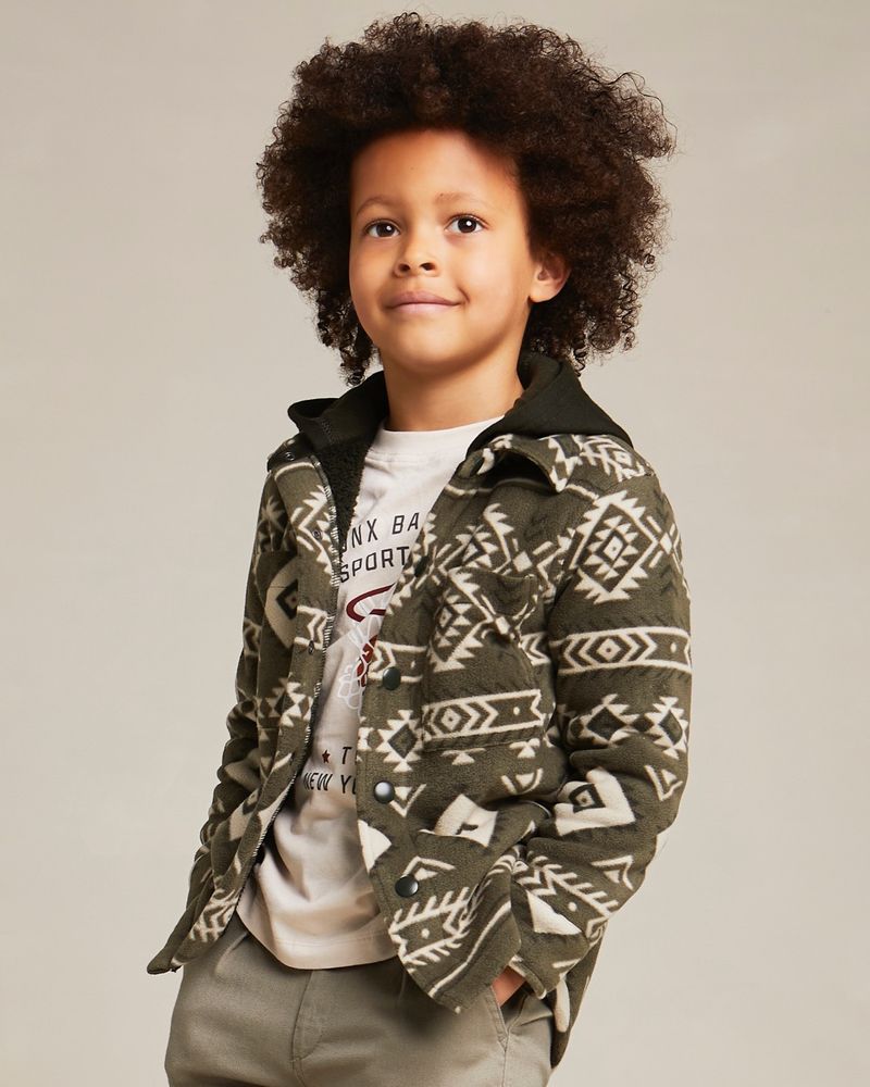 Hooded fleece shirt deals