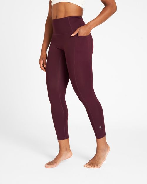Powercut Freemove Leggings In Dark Burgundy