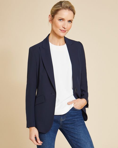Paul Costelloe Living Studio Navy Fluid Blazer