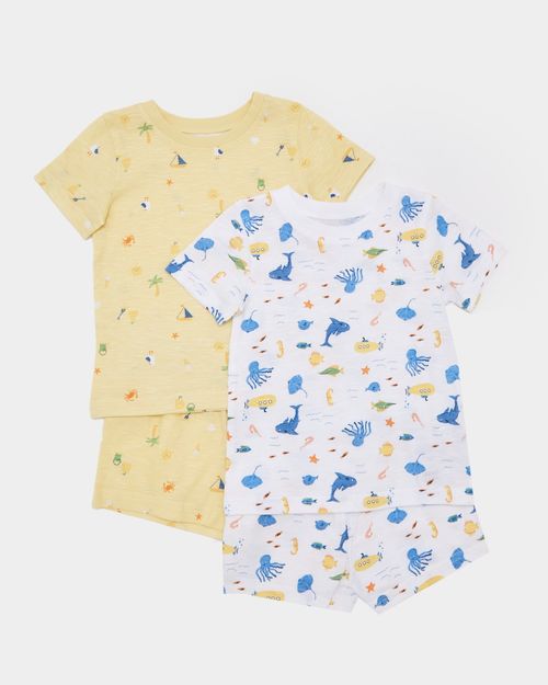 Short Pyjama Set - Pack Of 2 (6 Months-4 Years)