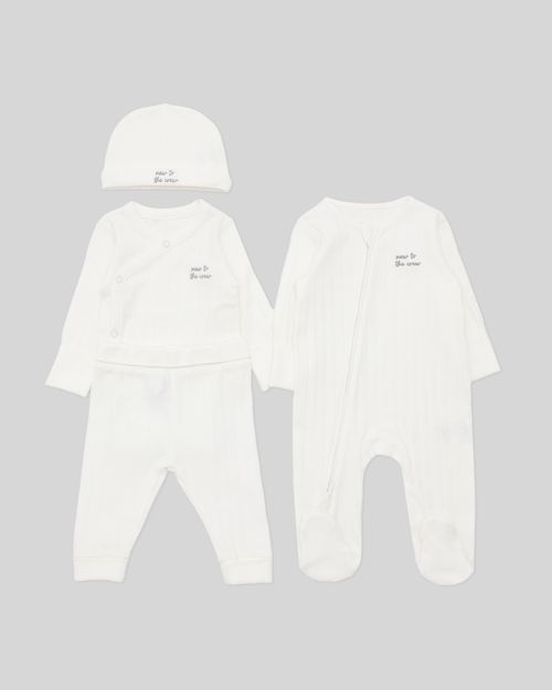 Four-Piece Wide Rib Set (Newborn-9 Months)