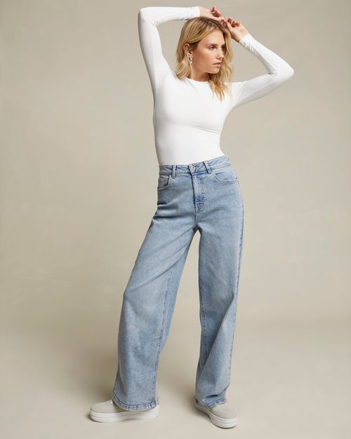 Long Sleeve Crew Neck Polyamide Fitted Top