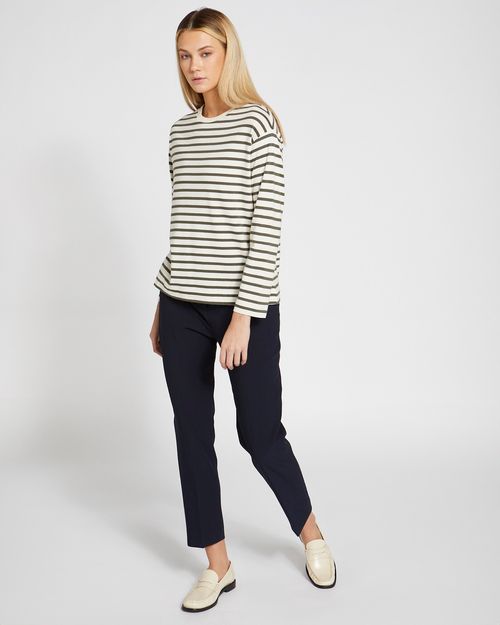 Carolyn Donnelly The Edit Long-Sleeved Stripe Top